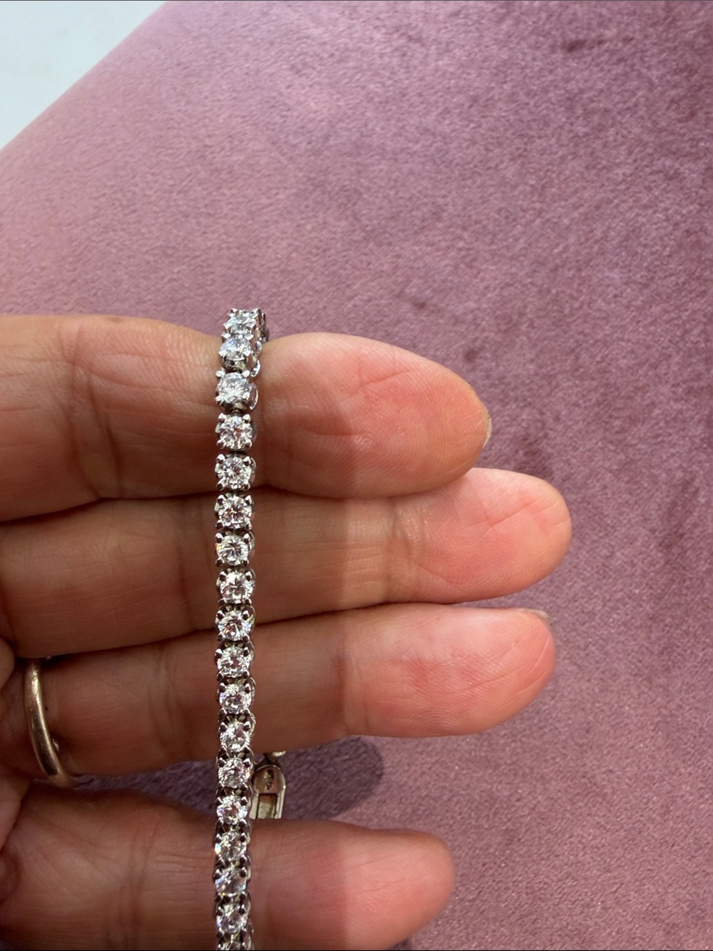 crystal tennis bracelet